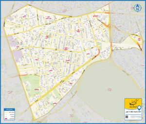 نقشه منطقه 17 شهرداری تهران