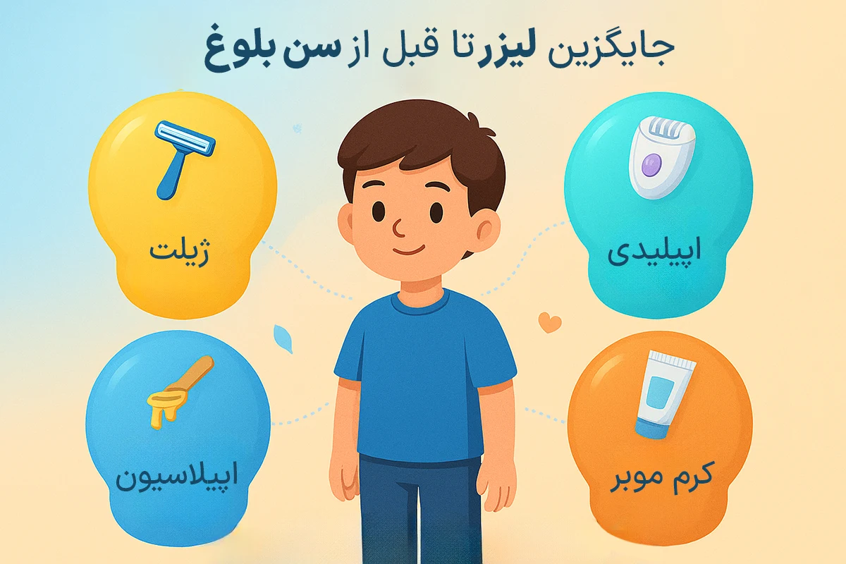 جایگزین لیزر تا قبل از سن بلوغ