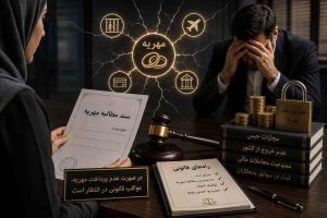 اگر شوهر مهریه را ندهد چه می‌شود؟ عواقب و راهکار قانونی