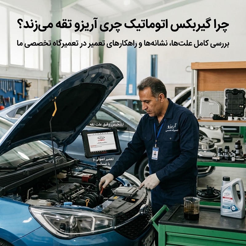 چرا گیربکس اتوماتیک چری آریزو تقه میزند