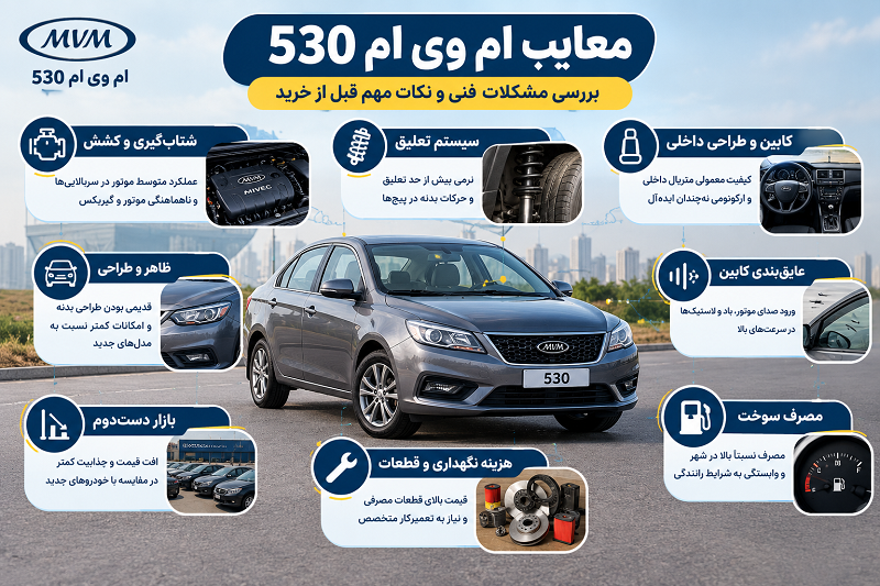 معایب ام وی ام 530 2 معایب ام وی ام 530